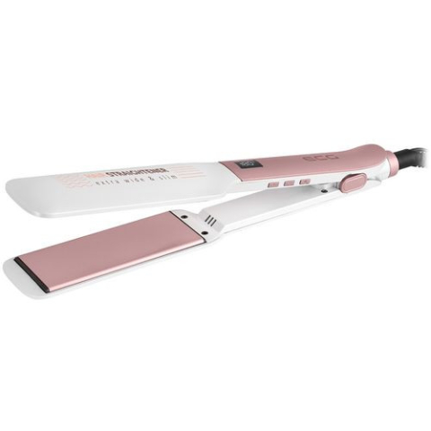 Ingrijire personala femei - Placa de indreptat parul ECG ZV 1255, 210 grade, 4 trepte, invelis ceramic, LCD, ionizare