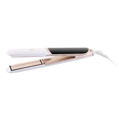 Placi de intins parul - Placa de indreptat parul ETA Fenite 7337, 45 W, 130-230°C, placi ceramice, infrarosu, husa calatorie