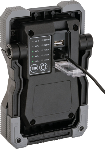 Proiector LED podea portabil Brennenstuhl RUFUS 1500 MA, Acumulator reincarcabil USB-C, 15W COB LED, 1500lm, 15W IP65, Powerbank [4]