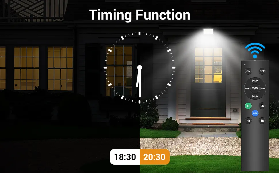 Proiector LED Ustellar UT88210 30W, Panou solar, IP65, 4500mAh, Telecomanda [1]