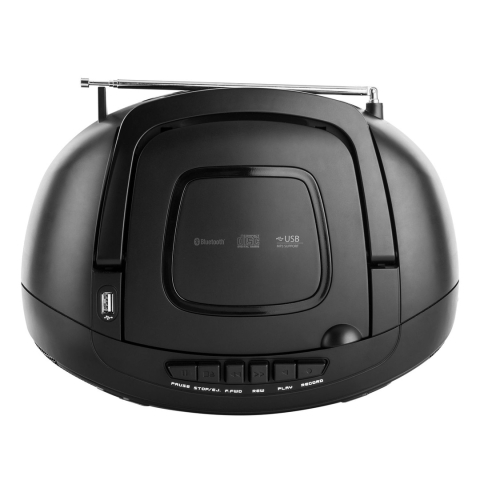 Radio cu casetofon si player CD JVC RC-E451B, 2 x 1.6 W RMS, FM, Bluetooth, USB, MP3, AUX IN, negru [6]