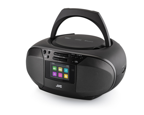 Radio cu CD JVC RD-E664B-DAB, 2x2.5W RMS, Bluetooth, USB, afisaj LCD, ceas, telecomanda, negru [3]