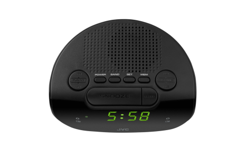 Radio cu ceas JVC RA-E111B, tuner digital FM/AM, alarma duala, Sleep, Snooze, negru [1]