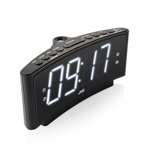 Radio cu ceas JVC RA-E314B, FM, alarma, proiectie, memorie 10 posturi, negru [3]