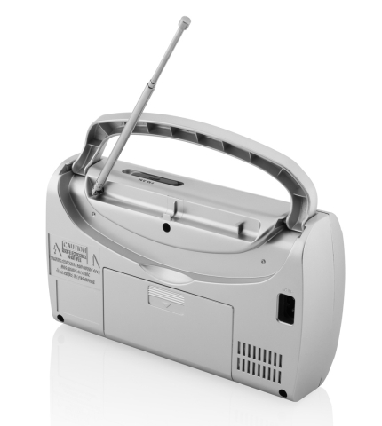 Radio JVC RA-E321S, tuner analogic FM/AM, mufa jack pentru casti, argintiu [5]