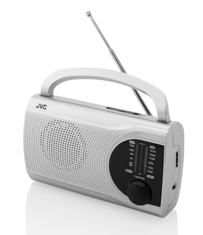 Radio JVC RA-E321S, tuner analogic FM/AM, mufa jack pentru casti, argintiu [2]