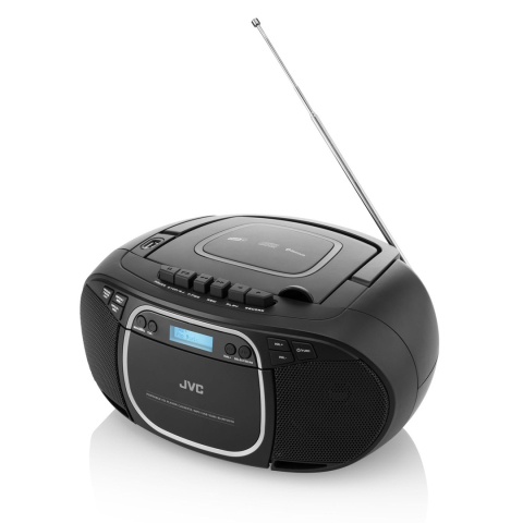Radiocasetofon cu player CD JVC RC-E561B-DAB, 2 x 1.5 W RMS, Bluetooth/USB/MP3, AUX IN, DAB+/Tuner FM, negru [4]