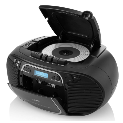 Radiocasetofon cu player CD JVC RC-E561B-DAB, 2 x 1.5 W RMS, Bluetooth/USB/MP3, AUX IN, DAB+/Tuner FM, negru [5]