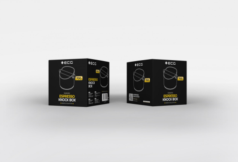 Recipient pentru zat cafea ECG Knockbox Nero, 700 ml, otel inoxidabil [5]