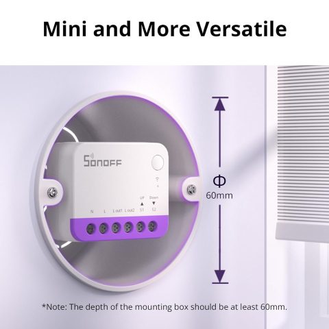 Releu Smart Wifi Sonoff Sonoff MINI-RBS - perdele, jaluzele [3]