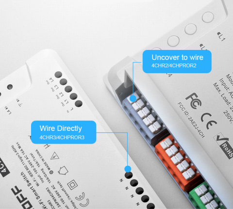 Releu Smart Wireless Sonoff 4CHPROR3, 4 canale, Alexa   Google Home [2]