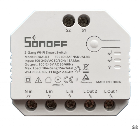 Relee Smart - Releu Smart wireless Sonoff Dual R3