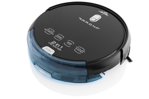 Robot aspirator cu mop ETA Aron 2512 90000, Wi-Fi, baterie Li-Ion 14.4 V, 300 ml, autoincarcare, navigare giroscopica, negru [3]