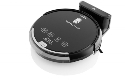 Robot aspirator cu mop ETA Aron 2512 90000, Wi-Fi, baterie Li-Ion 14.4 V, 300 ml, autoincarcare, navigare giroscopica, negru [1]