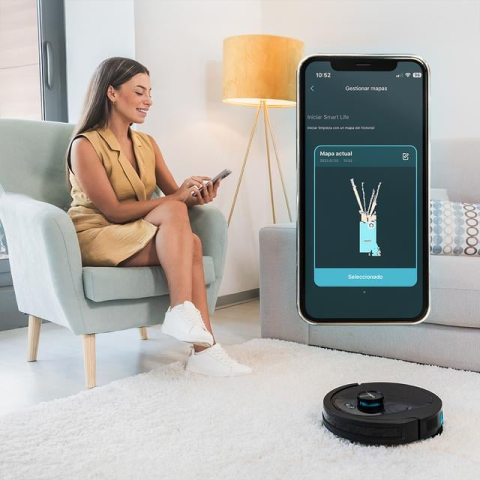 Robot de aspirare Conga 8490 Ultimate Ultra, 4 in 1, 7000 Pa, Laser, Autonomie 170 minute, 2 perii centrale, Functie mop [5]