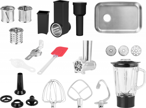 Robot de bucatarie ECG FORZA 5500 Giorno Argento, 1500 W, 6,5 litri, LCD, sistem de amestecare planetar [8]