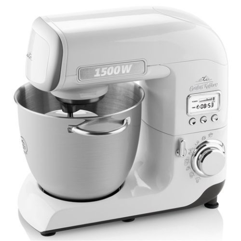 Roboti de bucatarie - Robot de bucatarie ETA Gratus Kalibro 0038 90010, 1500 W, 6.7 L, 8 viteze plus PULS, sistem de amestecare planetar