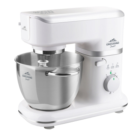 Roboti de bucatarie - Robot de bucatarie ETA Gratussino Smart 002390090, 800 W, 4.5 litri, 6 viteze, sistem de amestecare planetar