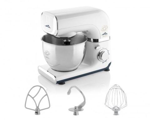 Robot de bucatarie ETA Mezo 003490010, 600 W, 4 litri, reglare continua a vitezei, sistem de amestecare planetar, alb [8]