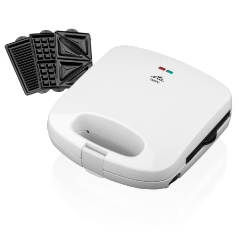 Sandwich-makers - Sandwich maker 3 in 1 ETA Tampo 4156, 700 W, 3 tipuri de placi detasabile, deschidere pana la 180°