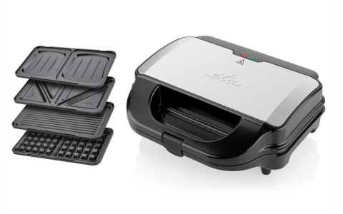 Sandwich-maker 4 in 1, ETA Sorento 3151, 900 W, otel inoxidabil, 4 tipuri de placi detasabile [3]