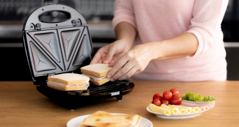 Sandwich-maker 4 in 1 Gallet Torcy CRO 616, 700W, 4 tipuri de placi detasabile [5]