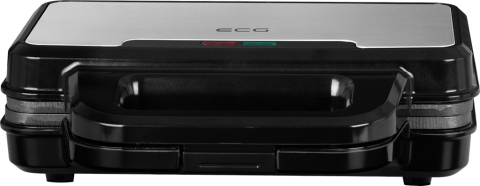 Sandwich maker ECG S 2120 Grande, 900 W, 4 sandvisuri triunghiulare, design din otel inoxidabil si plastic [1]