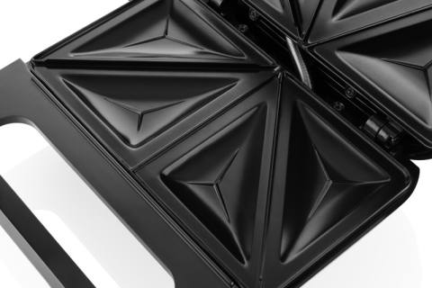 Sandwich maker ETA Krusto 4163 90000, 750W, 4 sandwich-uri triunghiulare, placi nonaderente, otel inoxidabil [2]