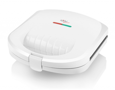 Sandwich maker GALLET SAUMUR CRO625, 800 W, 4 sandwich-uri triunghiulare, alb [3]