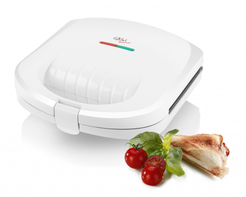 Sandwich maker GALLET SAUMUR CRO625, 800 W, 4 sandwich-uri triunghiulare, alb [4]