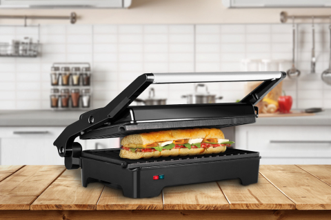 Sandwich-maker&grill, ECG S 2070 Panini, 1200 W, placi nonaderente [4]