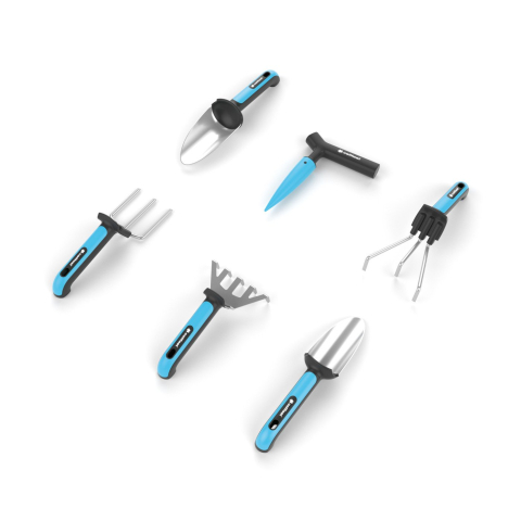 Gradinarit si plante - Set 6 unelte si manusi pentru gradina Cellfast  ERGO