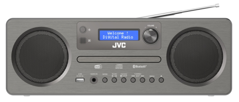Sistem audio JVC ALL-IN-ONE RD-E861B-DAB, Tuner Digital Dab+/FM, 10 W RMS, Unitate CD, USB, Bluetooth 5.0, negru/gri [1]