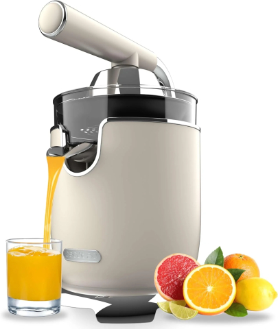 Storcatoare - Storcator de citrice Cecotec RetroJuice 1000, 1000W, Inox, 2 conuri, anti picurare