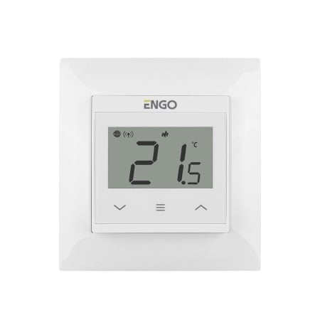 Termostat de cameră smart ENGO E55 WiFi, Tuya, încastrabil, 230v - alb [1]