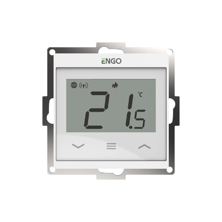 Cronotermostate - Termostate ambientale - Termostat de cameră smart ENGO E55 WiFi, Tuya, încastrabil, 230v - alb