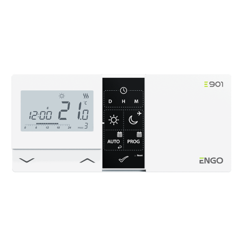 Termostat progrmabil, aparent, cu fir ENGO E901  [1]