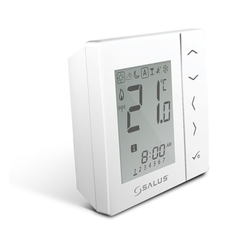 Cronotermostate - Termostate ambientale - Salus VS20WRF - Termostat Wireless Programabil Zigbee pentru Pardoseala, Alb, Integrabil IT600