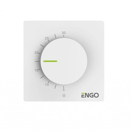 Incalzire in pardoseala - Termostat simplu ENGO SIMPLE, alb, cu fir, 230v 
