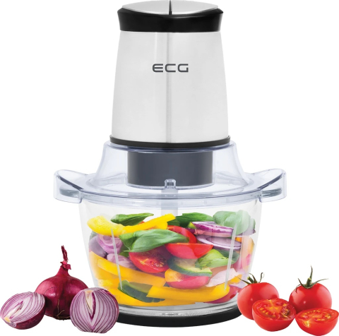 Blendere - Tocator alimente ECG SP 4030, 400W, recipient din sticla 1.5 litri, 2 viteze, lame din otel inoxidabil