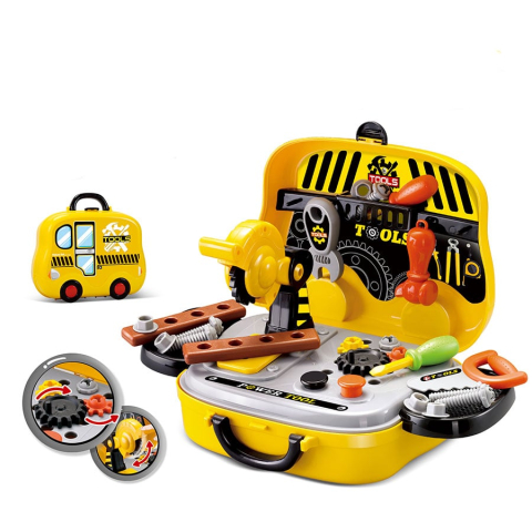 Jucarii copii - Trusa scule jucarie Rovo 916, cu unelte si accesorii, 24 piese