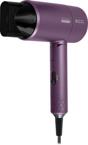 Uscator de par cu ionizare ECG Modifica Chiara, 1600 W, 2 niveluri de temperatura, concentrator, violet [3]