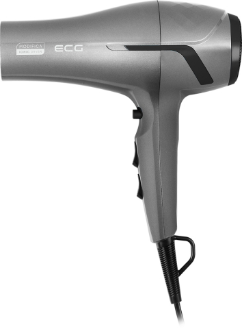 Uscator de par cu ionizare ECG Modifica Grigio Grande, 2200 W, 2 viteze, 3 niveluri de temperatura, gri [1]