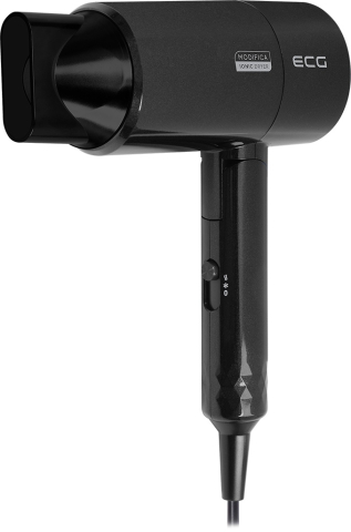 Uscator de par cu ionizare ECG Modifica Nera, 1600 W, 2 niveluri de temperatura, concentrator, negru [3]