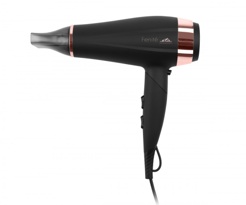 Ingrijire personala femei - Uscator de par ETA Fenite 7320 90020 cu ionizare, 2200 W, 2 viteze, 3 trepte de temperatura, negru