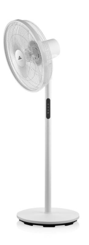 Ventilator cu picior ETA Breezo 460790000, design de lux, 60 W, 45 cm, 4 viteze, 5 palete, oscilatie, temporizator, LED, telecomanda, alb [4]