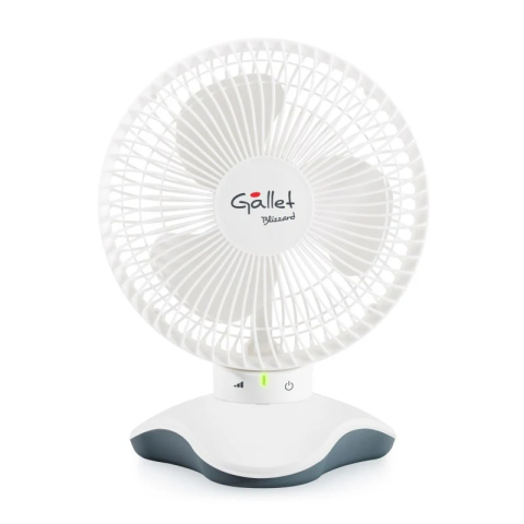 Ventilatoare - Ventilator de birou Gallet VEN6 Blizzard, 15 cm, 3 viteze, oscilatie, 5 W, alimentare prin cablu USB