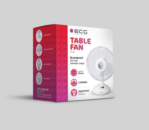 Ventilator de masa, ECG FT 23a, 21W, 23cm, 2 viteze, foarte silentios [4]