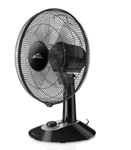 Ventilator de masa ETA Zefir 1607 90010, 45W, 30 cm, 5 palete, 4 moduri de suflare a aerului, oscilatie, negru [2]