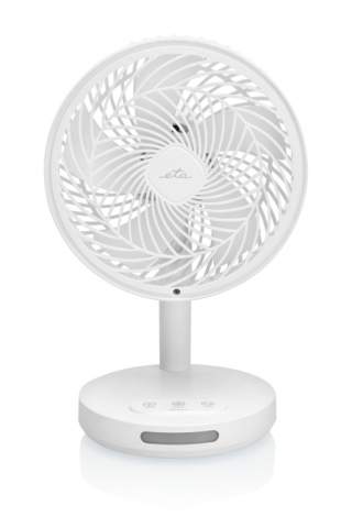 Ventilator de masa fara fir ETA Windy 0607 90000, 16.6 cm, 3 viteze, iluminare LED, alb [2]
